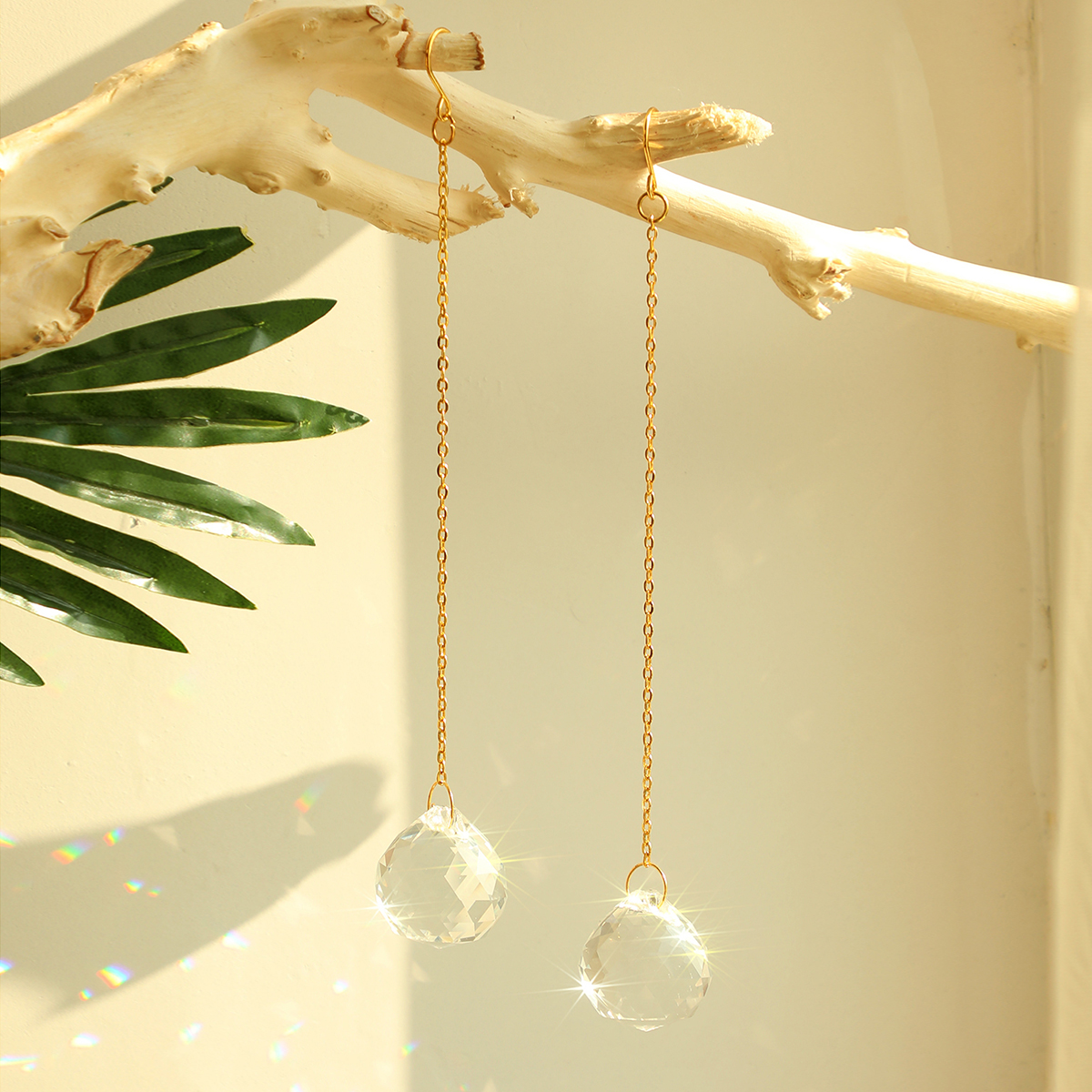 Crystal Sun Catcher - 2 Pcs Stained Glass Suncatcher Crystal