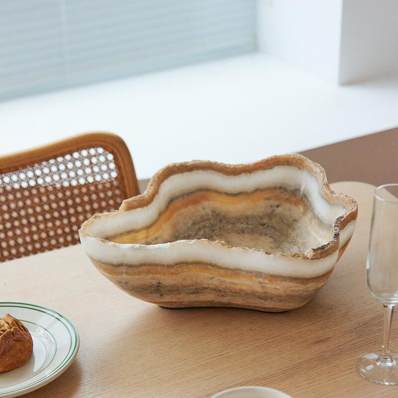 Home Decor Indonesia - Indonesia imported irregular natural agate bowl