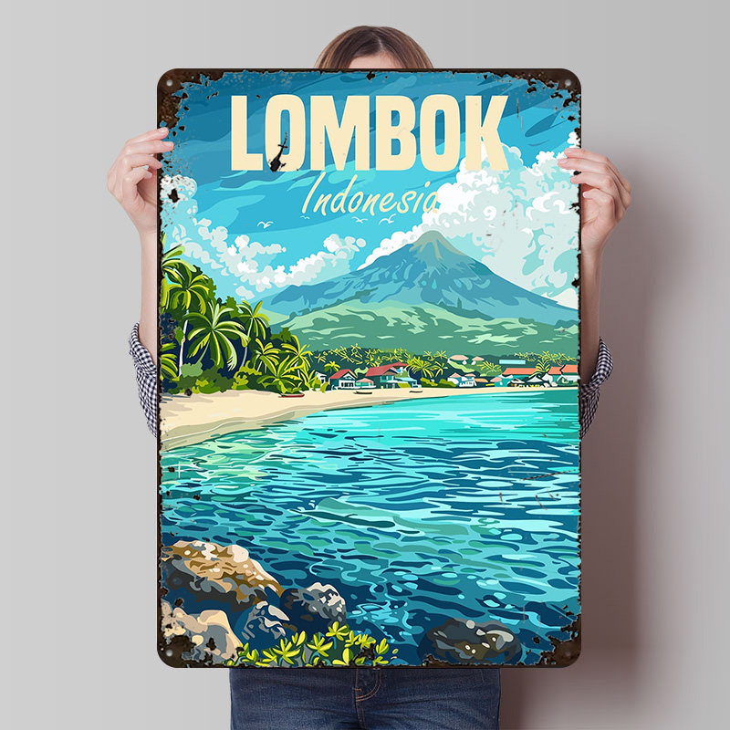Home Decor Indonesia - Lombok Island Indonesia Printed Poster Customizable
