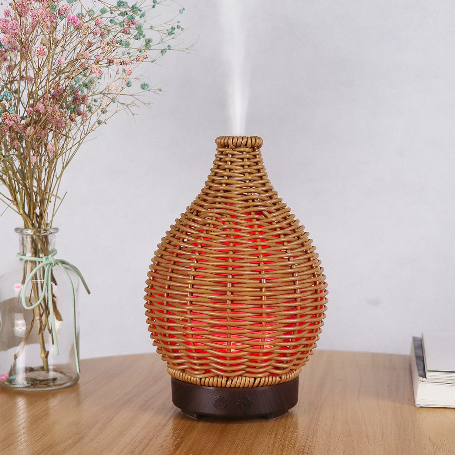 Home Decor Rattan - 100ml Rattan Essential Oil Diffuser Ultrasonic