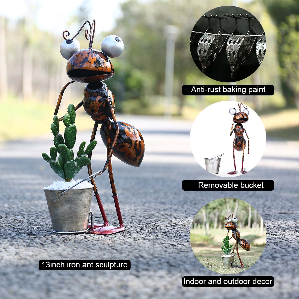 Home Decor Humacao - Ants Sculpture Cartoon Ants Garden Desktop