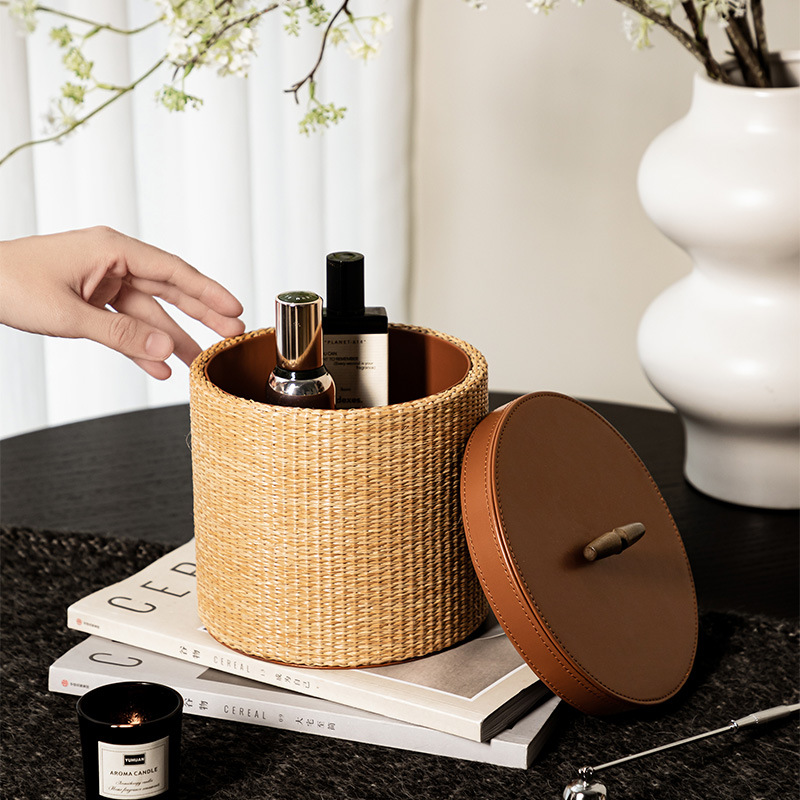 Home Decor Rattan - Retro rattan storage box Home living