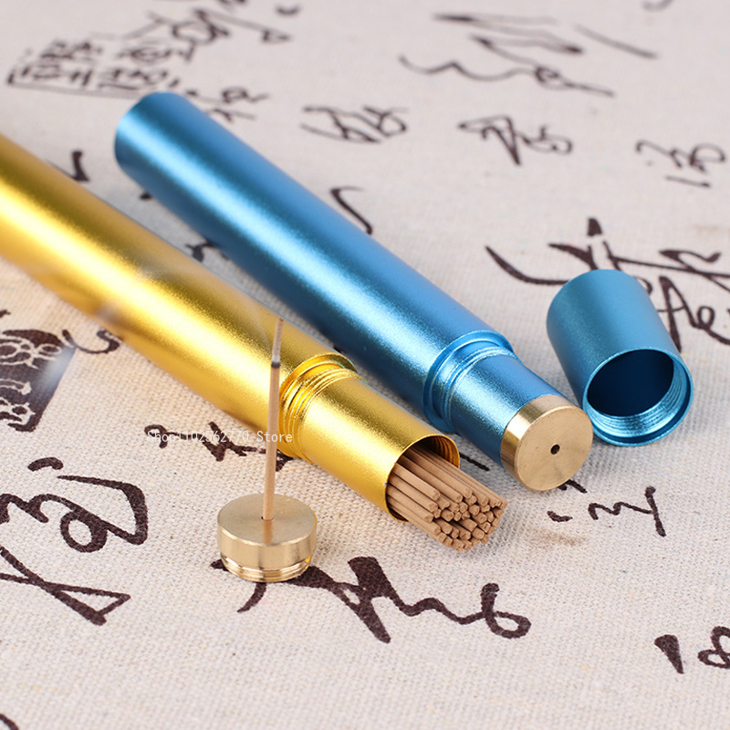Home Decor Humacao - 12.3cm/22.5cm Aluminum Alloy Incense Stick Tube