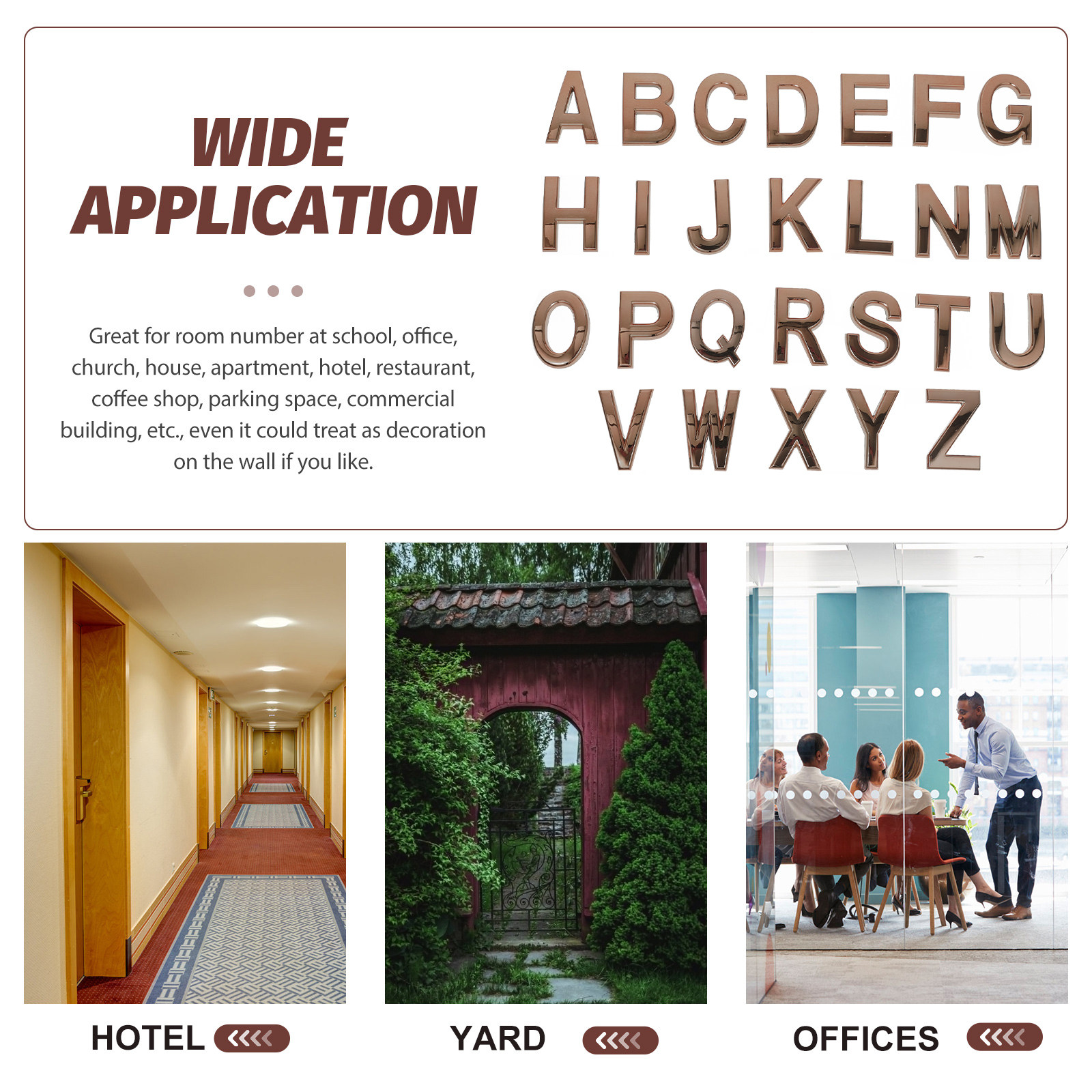 26Pcs Letter Signs Adhesive Al - Wooden Letter Sign 리뷰 및 가격