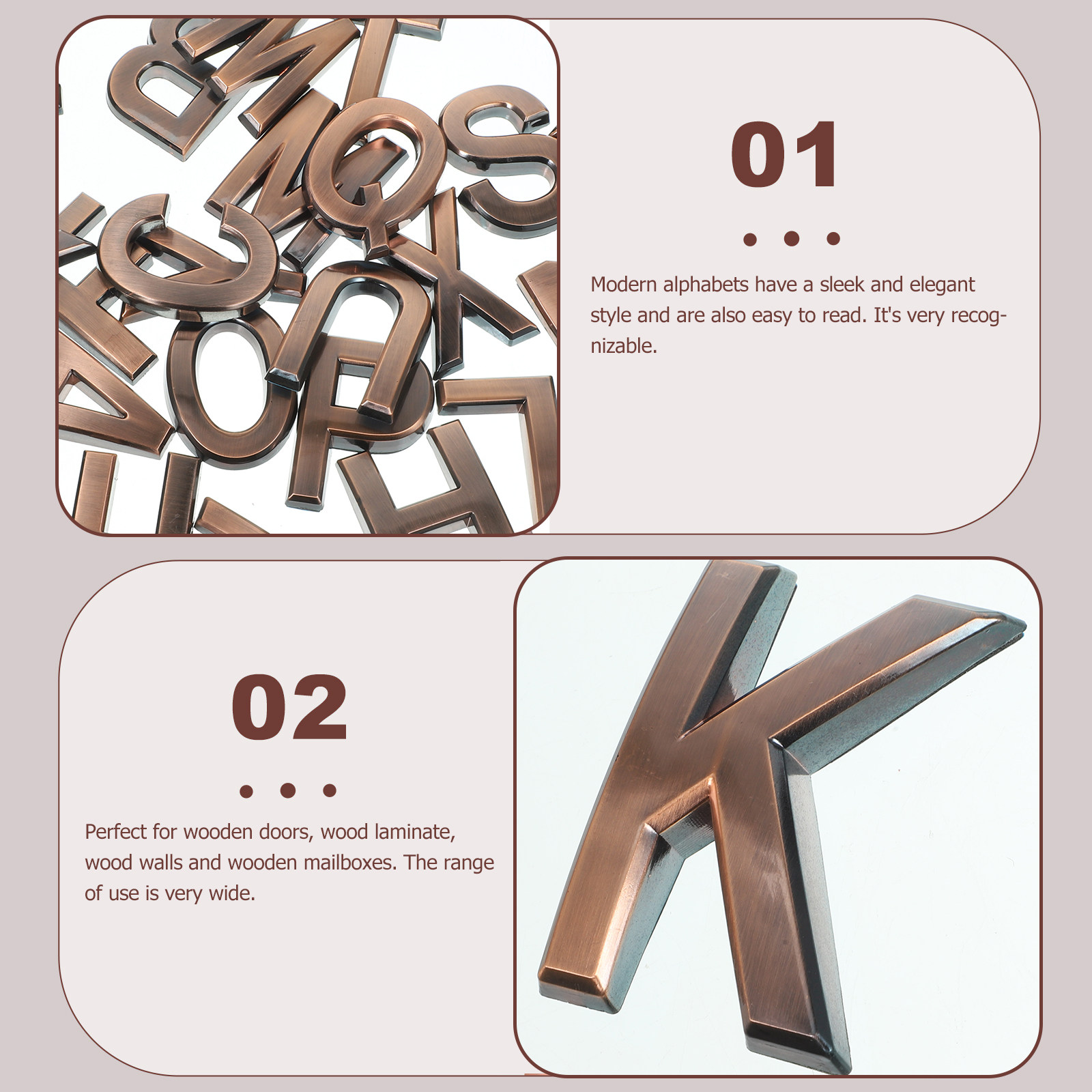 26Pcs Letter Signs Adhesive Al - Wooden Letter Sign 리뷰 및 가격
