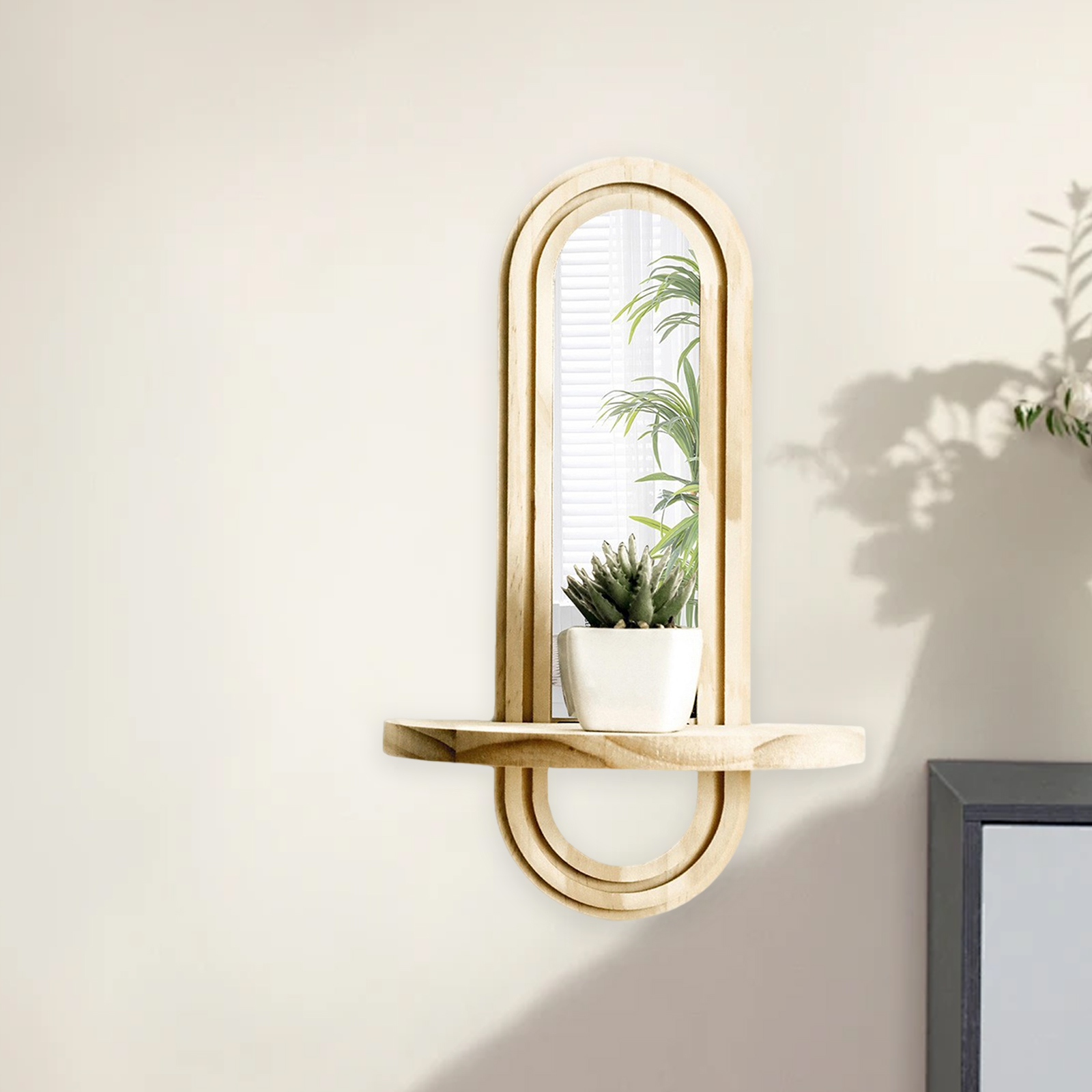 Wall Mounted Mirror Shelf Crea - Vanity Home Decor 리뷰 및 가격