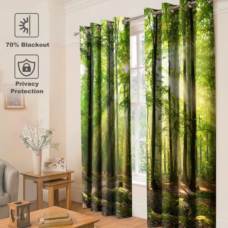 Forest Blackout Curtains Green - Home Decor Curtains 리뷰 및 가격