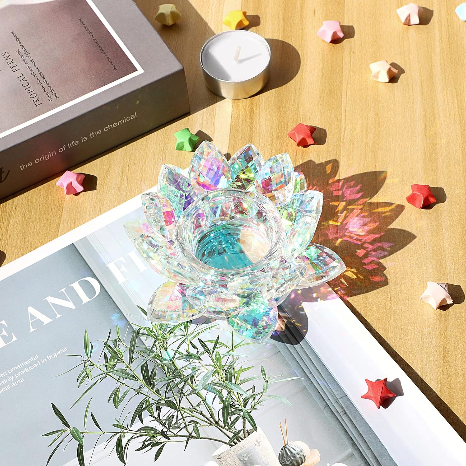 Crystal Lotus Tealight Candle  - Home Decor For Wedding 리뷰 및 가격