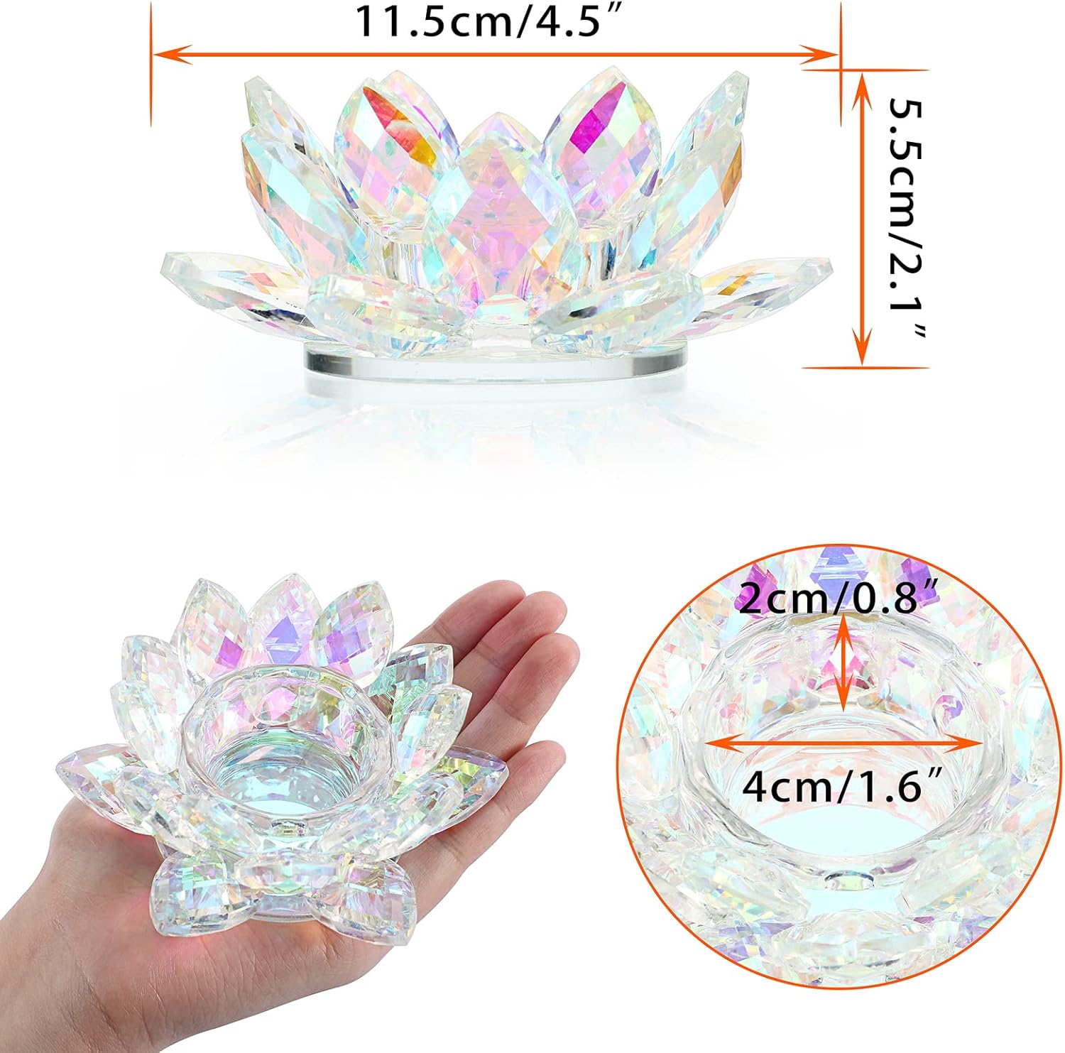 Crystal Lotus Tealight Candle  - Home Decor For Wedding 리뷰 및 가격