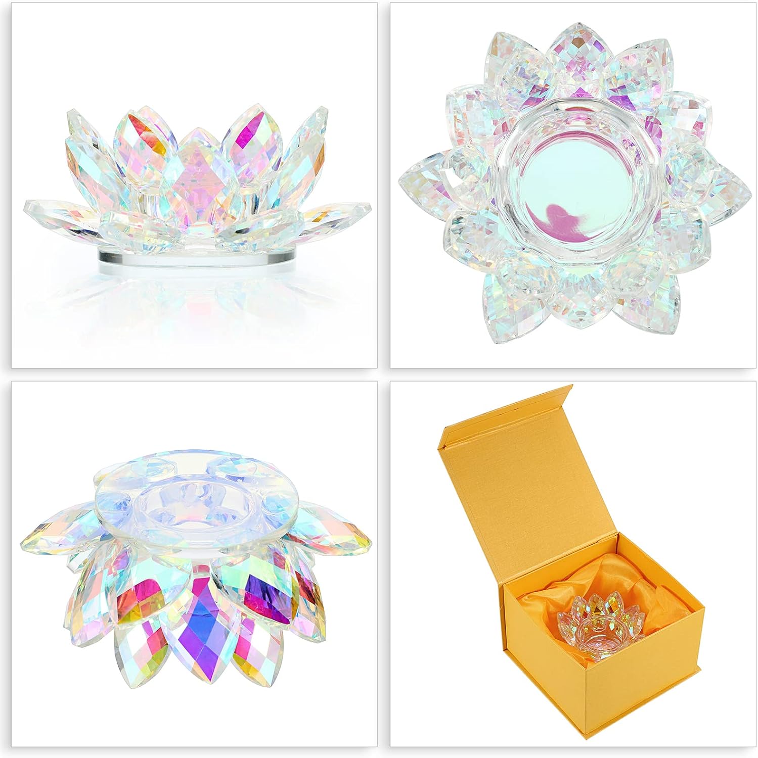 Crystal Lotus Tealight Candle  - Home Decor For Wedding 리뷰 및 가격