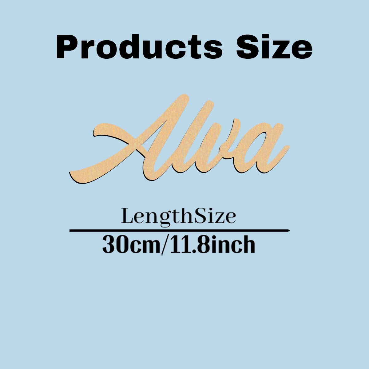 1pc Cartoon Alva example Custo - Wooden Letter Sign 리뷰 및 가격