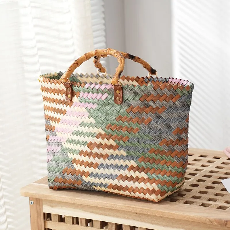 Vintage Bamboom Handle Rattan  - Home Decor Rattan 리뷰 및 가격