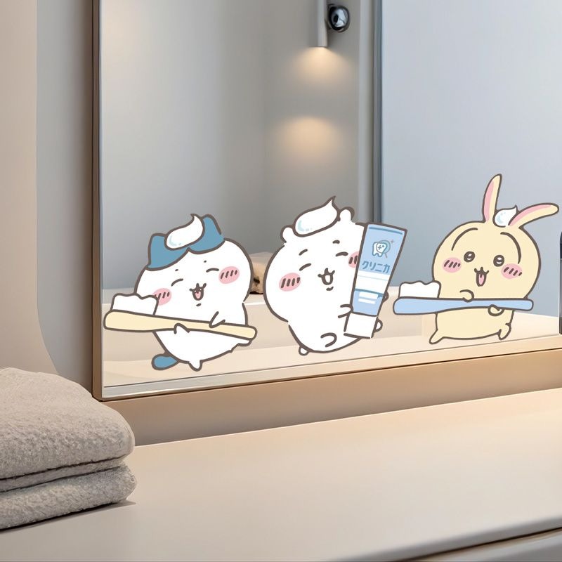 Hot Chiikawa Mirror Stickers S - Vanity Home Decor 리뷰 및 가격