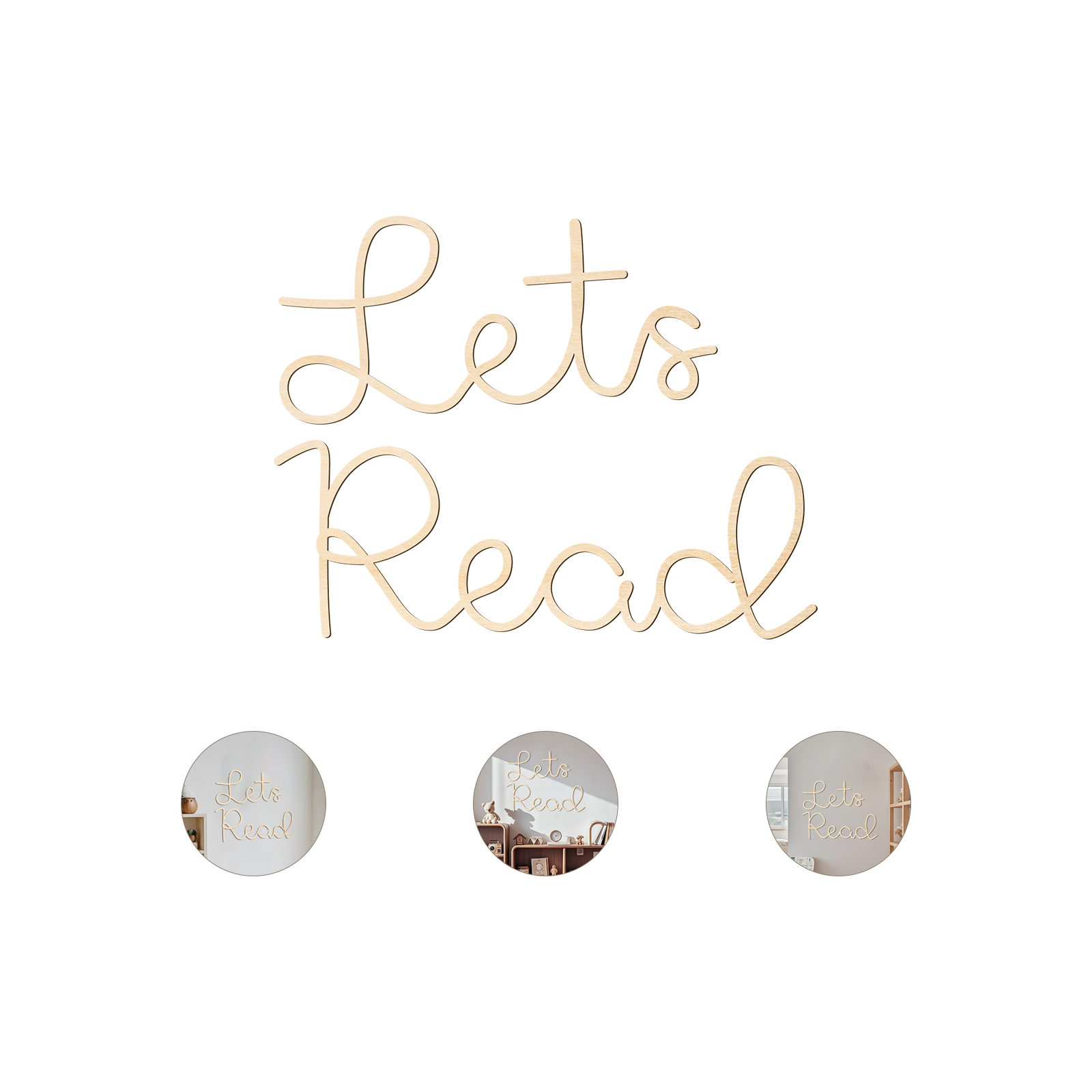 Let's Read Wooden Wall Sign -  - Wooden Letter Sign 리뷰 및 가격