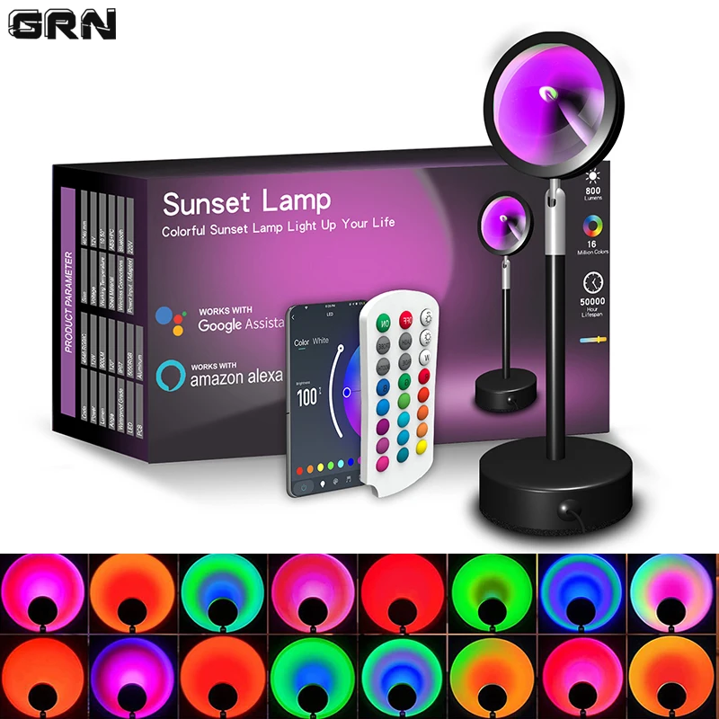 Smart LED Sunset Lamp Colorful - Home Decor App Free 리뷰 및 가격
