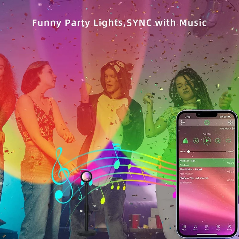 Smart LED Sunset Lamp Colorful - Home Decor App Free 리뷰 및 가격
