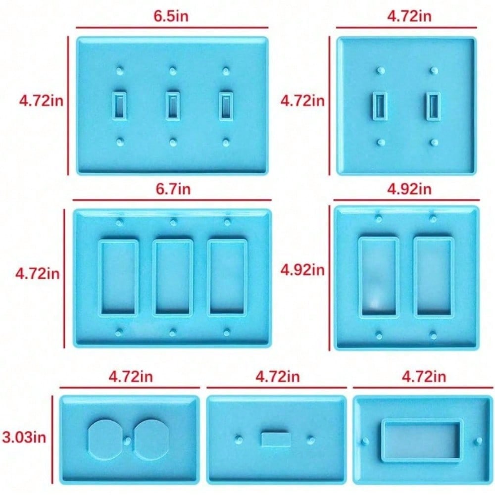 7PcsSwitch Socket Panel Plaste - Home Decor Outlet 리뷰 및 가격