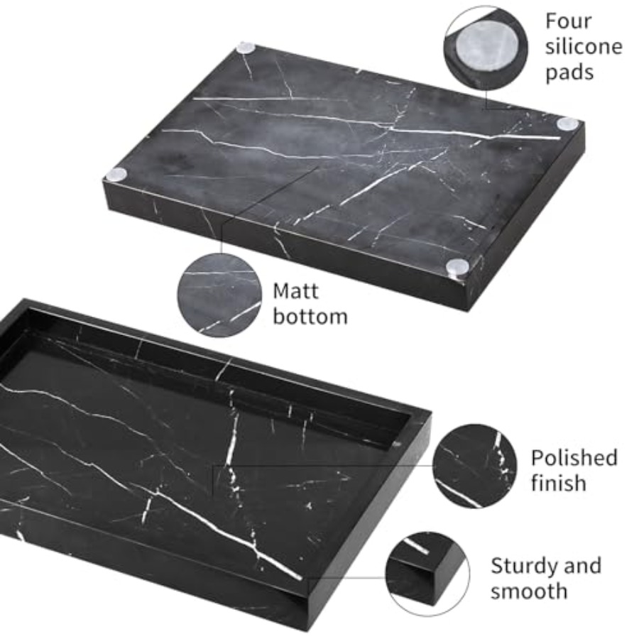 Marble Bathroom Vanity Tray, N - Vanity Home Decor 리뷰 및 가격