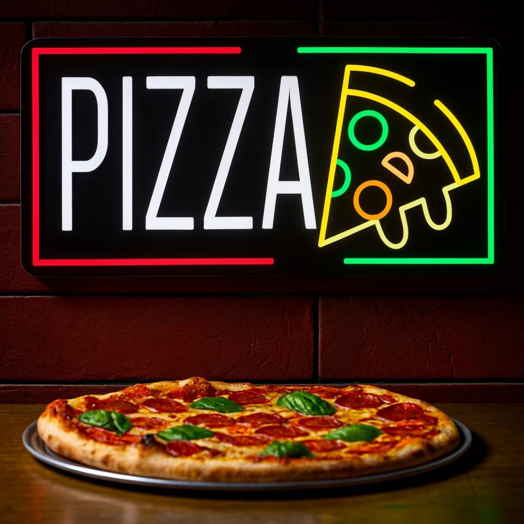 Pizza Neon Sign Business USB L - Home Decor Light 리뷰 및 가격