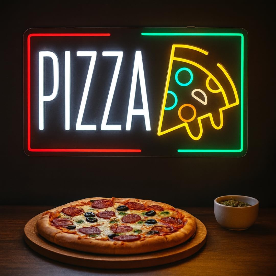 Pizza Neon Sign Business USB L - Home Decor Light 리뷰 및 가격