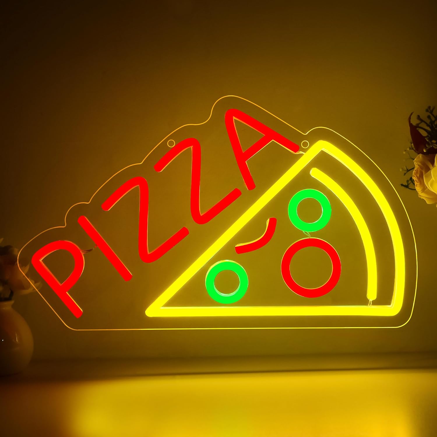 Pizza Neon Sign Business USB L - Home Decor Light 리뷰 및 가격
