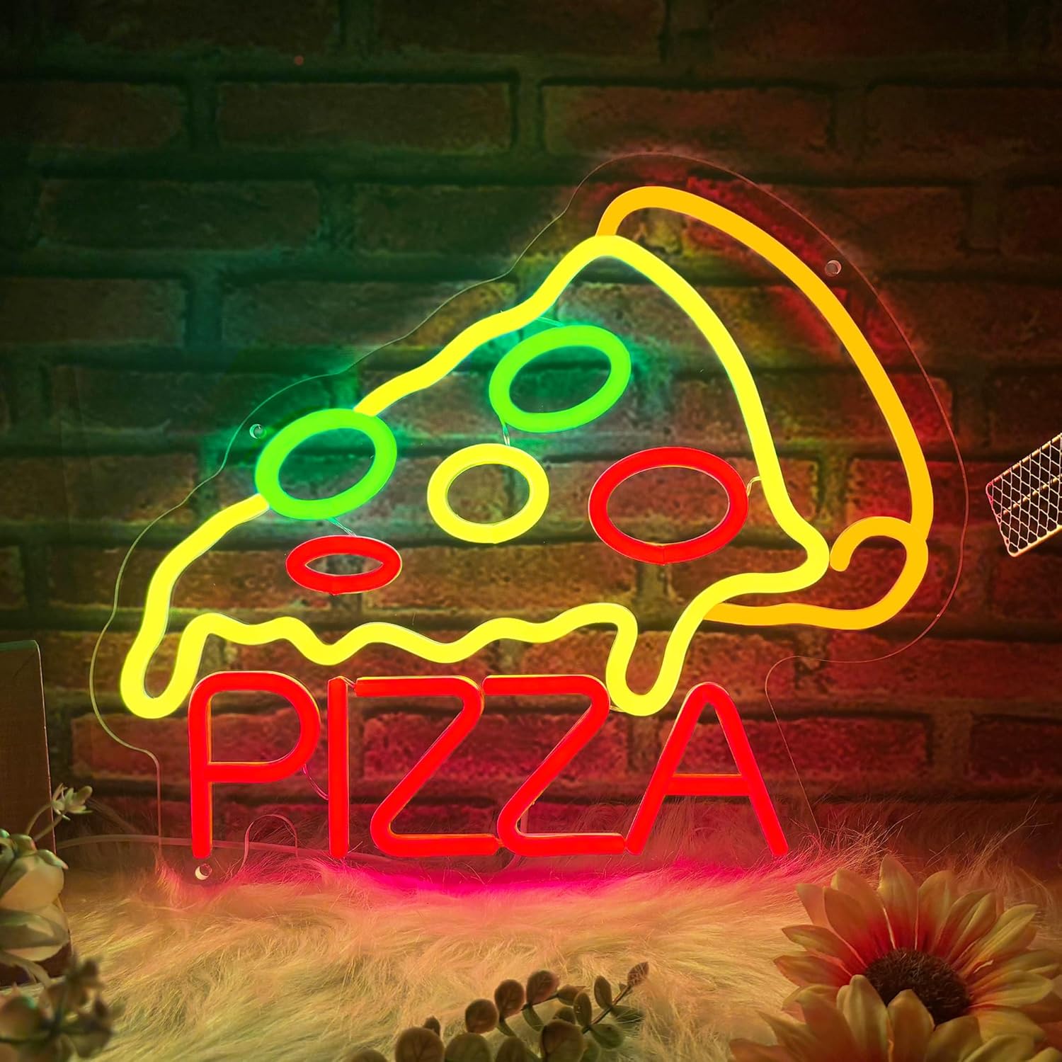 Pizza Neon Sign Business USB L - Home Decor Light 리뷰 및 가격