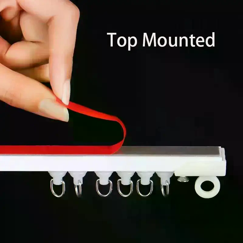 Self Adhesive Curtain Sliding  - Home Decor Curtains 리뷰 및 가격