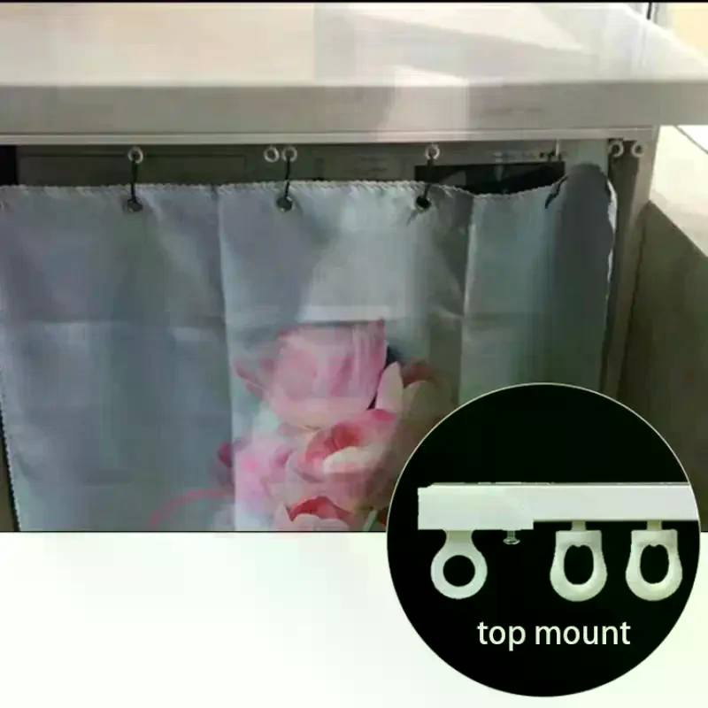 Self Adhesive Curtain Sliding  - Home Decor Curtains 리뷰 및 가격