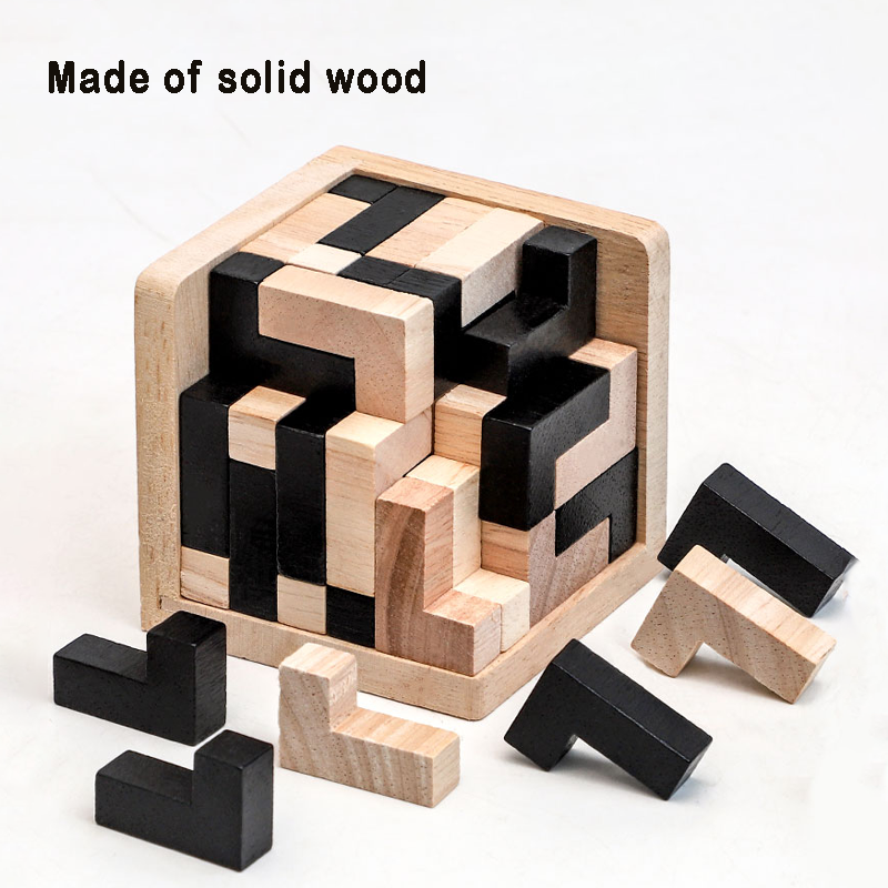 3D Cube Puzzle Luban Interlock - Wooden Letter Sign 리뷰 및 가격