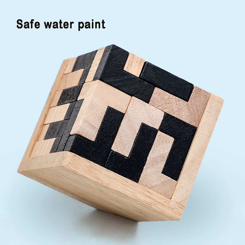 3D Cube Puzzle Luban Interlock - Wooden Letter Sign 리뷰 및 가격