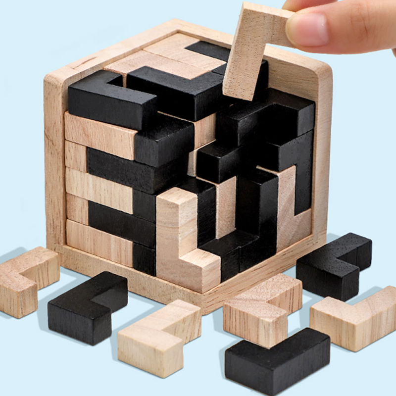 3D Cube Puzzle Luban Interlock - Wooden Letter Sign 리뷰 및 가격