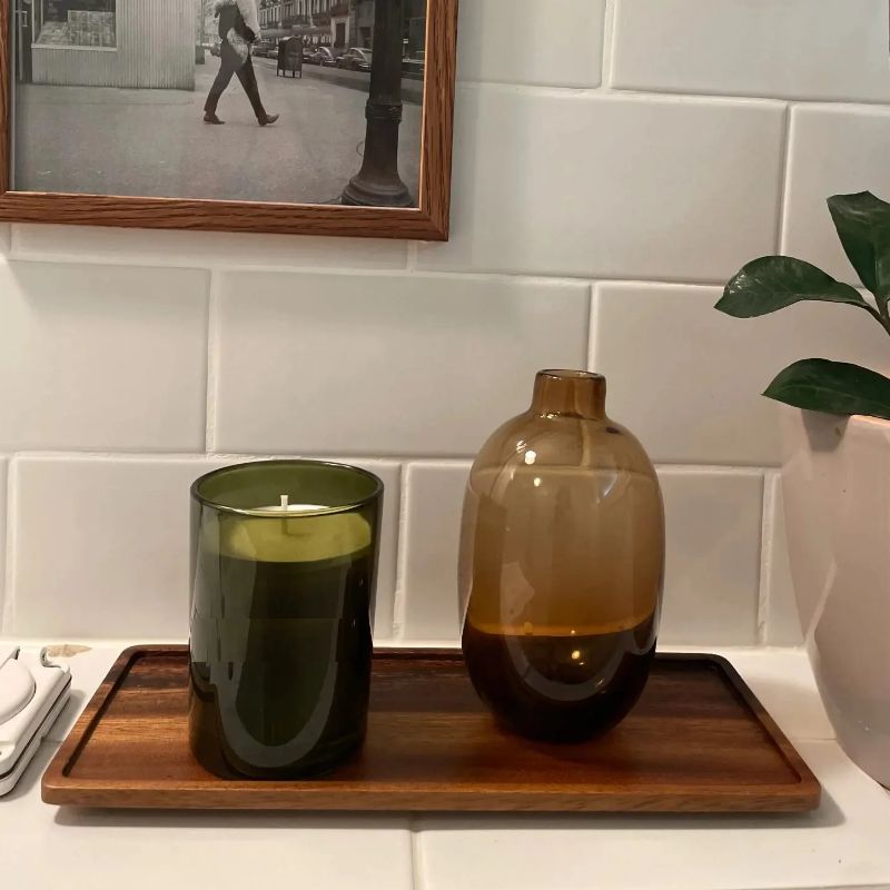 Natural Wooden Rectangular Ser - Vanity Home Decor 리뷰 및 가격