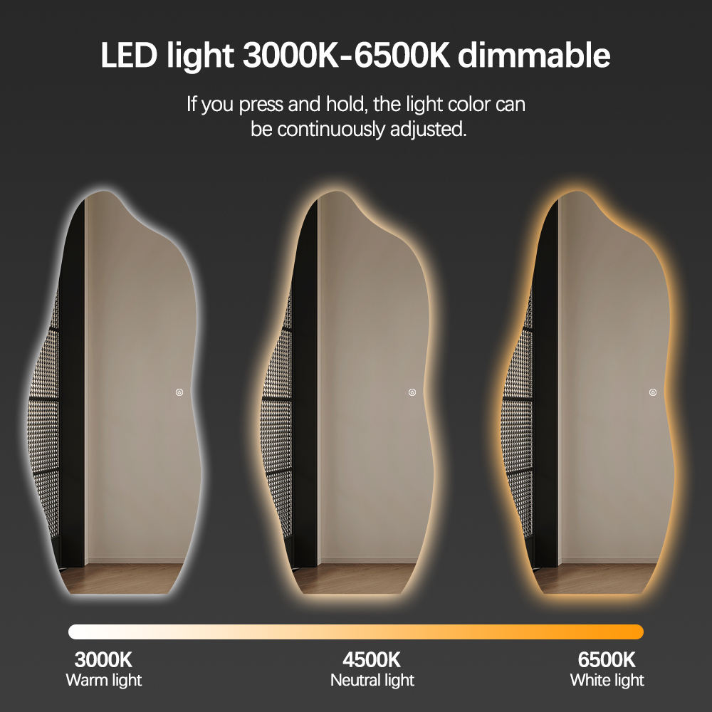 Irregular LED Bathroom Mirror  - Vanity Home Decor 리뷰 및 가격