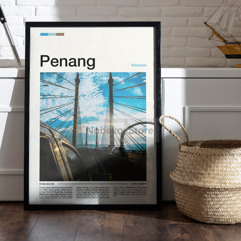 Asia Malaysia Travel Posters K - Home Decor Kuching 리뷰 및 가격