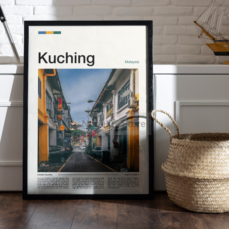 Asia Malaysia Travel Posters K - Home Decor Kuching 리뷰 및 가격