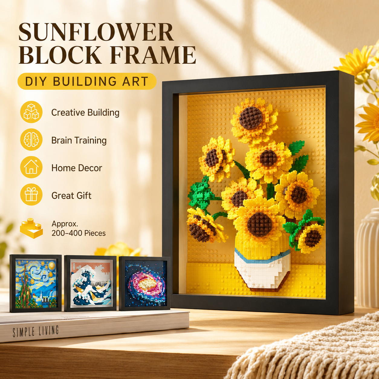Framed Building Block Art DIY  - Home Decor Under 200 리뷰 및 가격