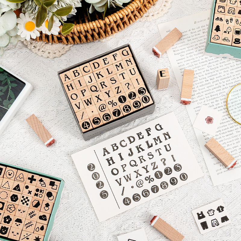 42 Wooden Seals with Numbers,  - Wooden Letter Sign 리뷰 및 가격