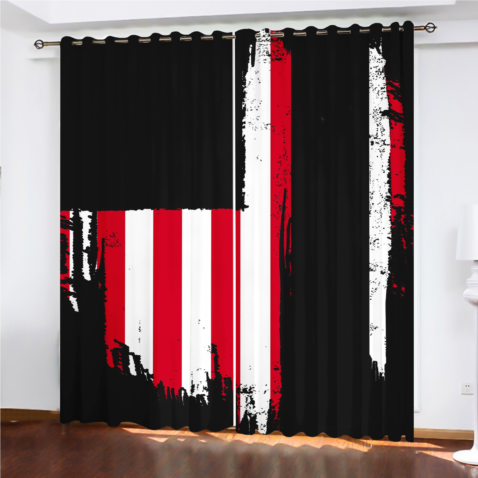 America 250th Anniversary Curt - Home Decor Curtains 리뷰 및 가격
