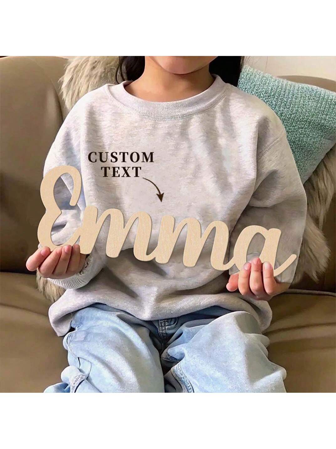 1pc Lovely Emma example Custom - Wooden Letter Sign 리뷰 및 가격