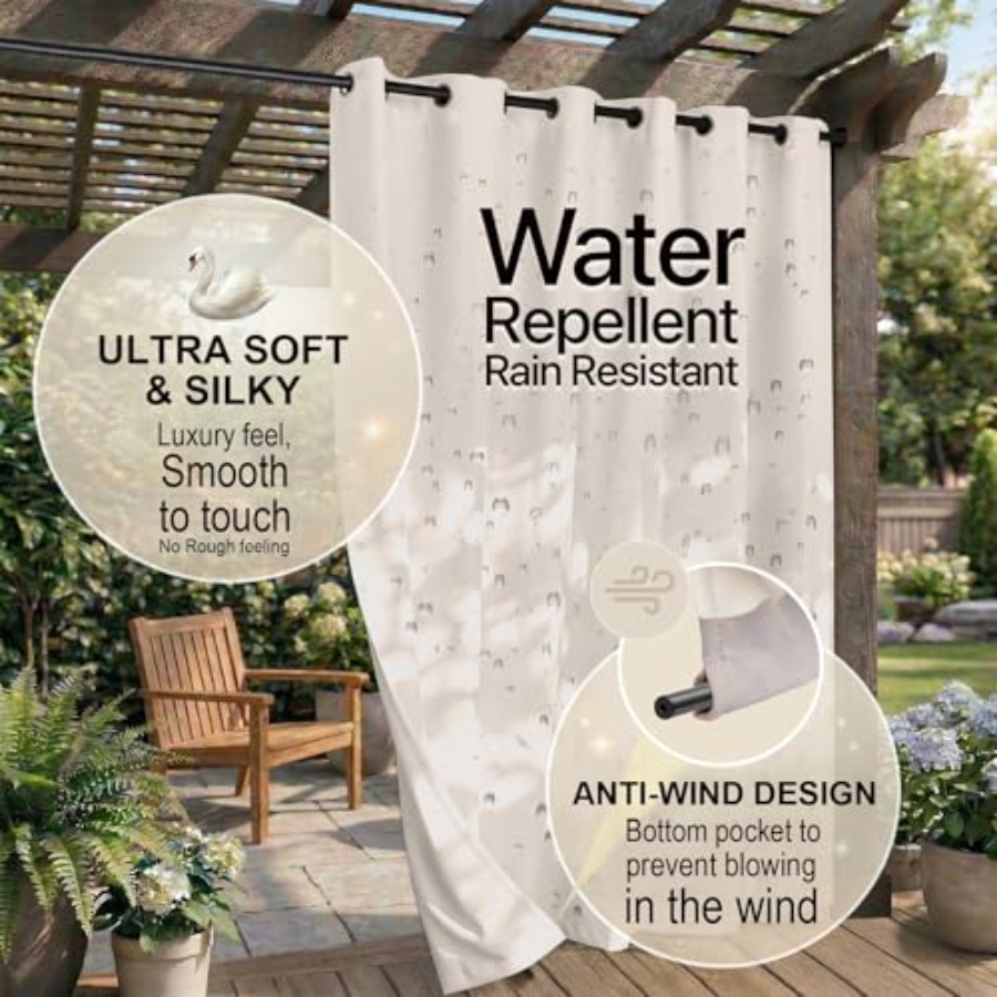 Waterproof Outdoor Curtain W84 - Home Decor Curtains 리뷰 및 가격