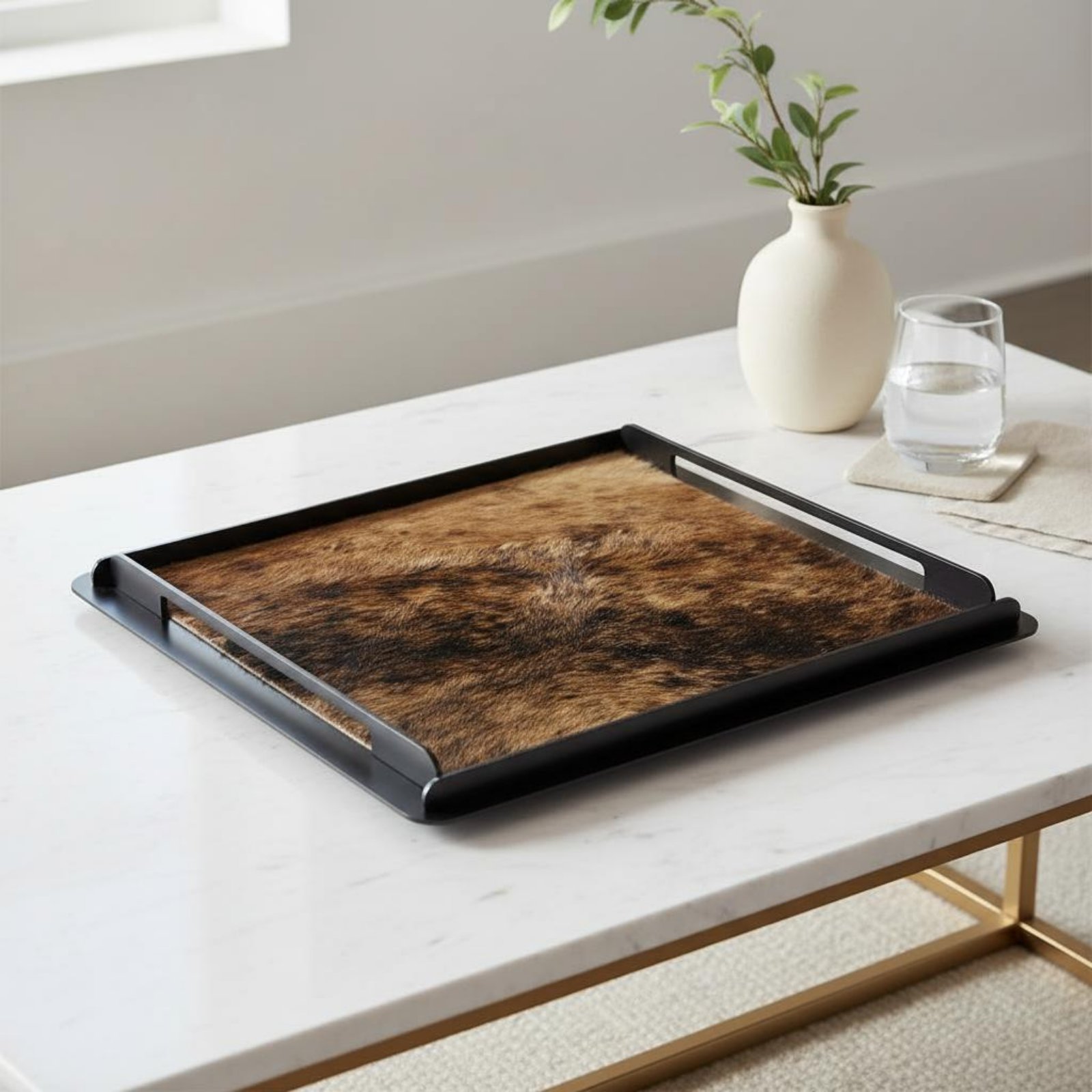Horsehair Decorative Tray Crea - Vanity Home Decor 리뷰 및 가격