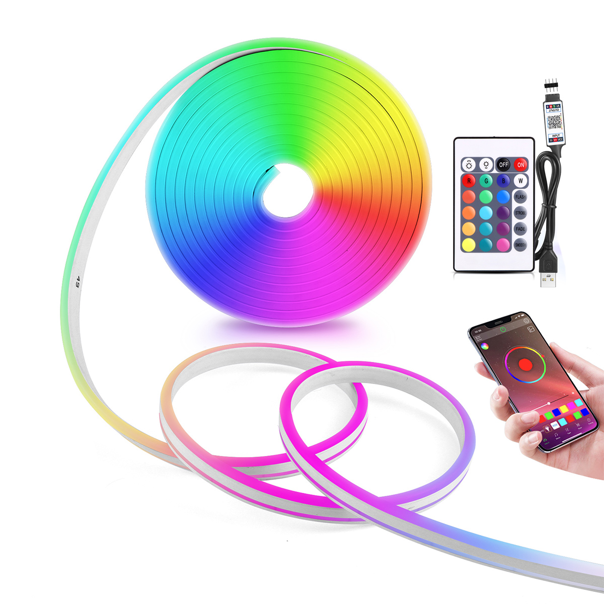 5V USB RGB Neon LED Strip Ligh - Home Decor App Free 리뷰 및 가격