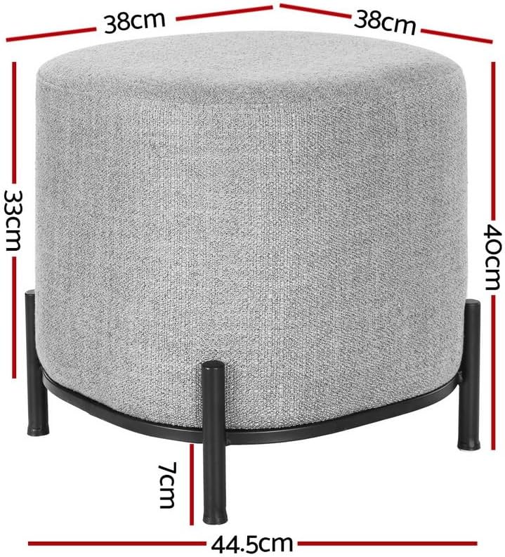 **/Ottoman, Round Footstool Lo - Vanity Home Decor 리뷰 및 가격