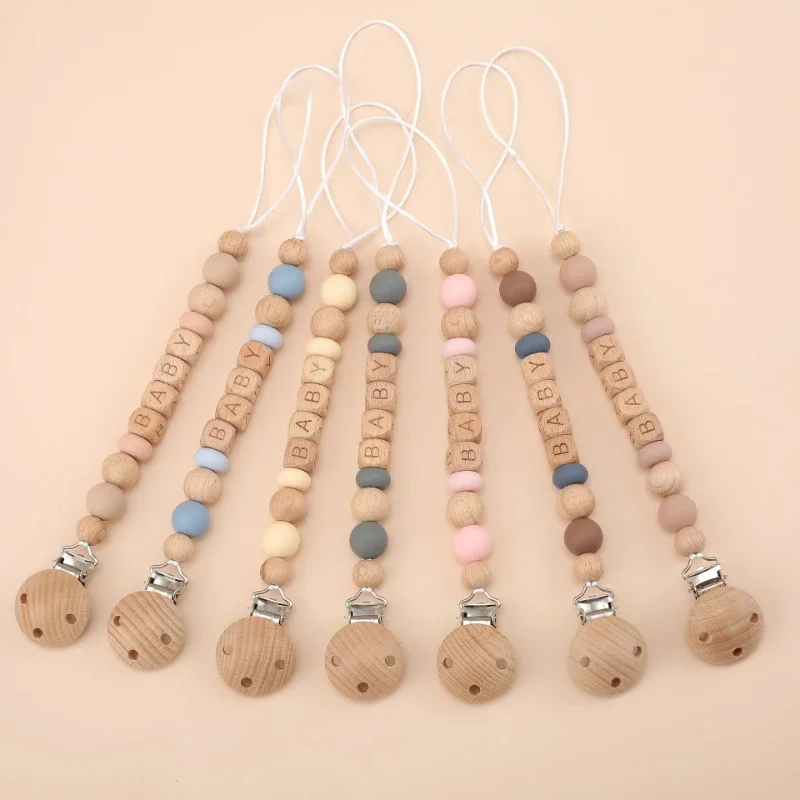 Baby Pacifier Clips Personaliz - Wooden Letter Sign 리뷰 및 가격