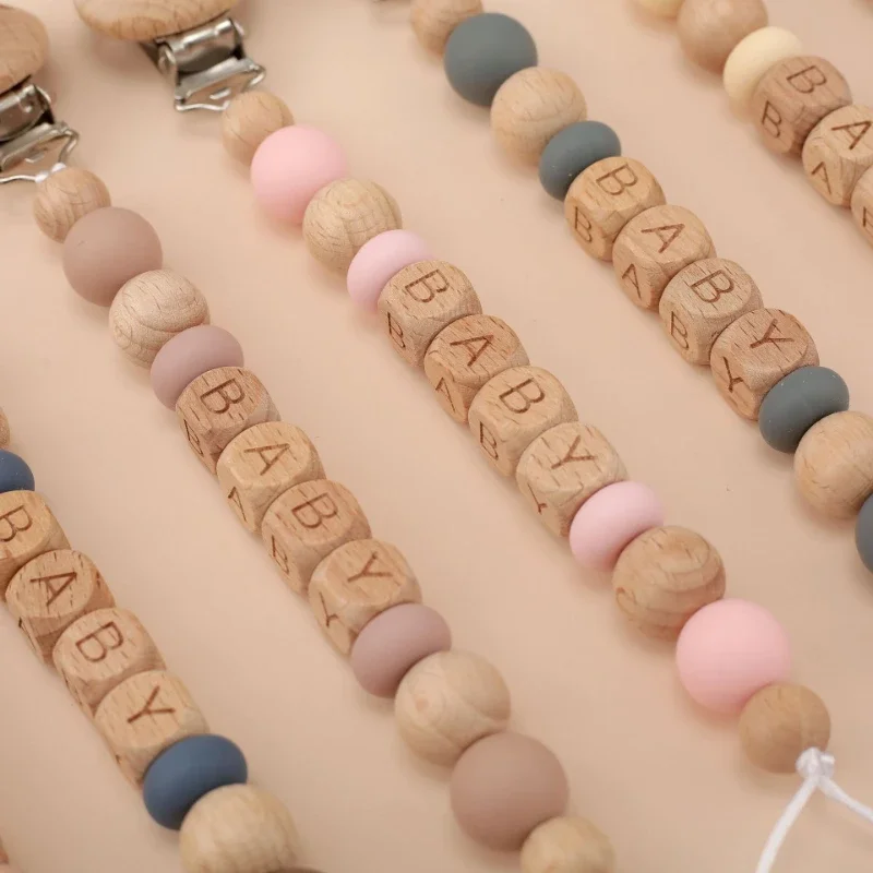 Baby Pacifier Clips Personaliz - Wooden Letter Sign 리뷰 및 가격