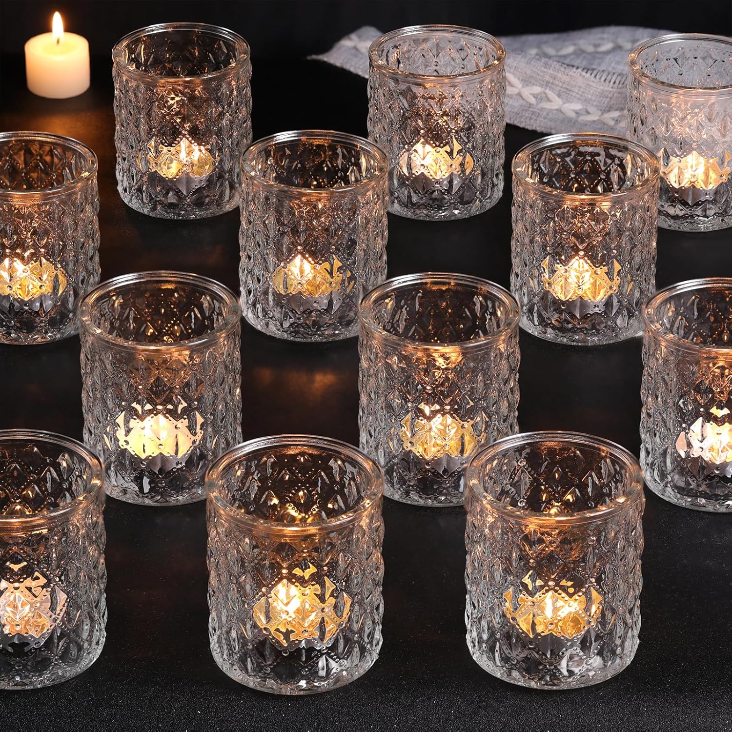 12 Pcs Large Votive Candle Hol - Home Decor For Wedding 리뷰 및 가격