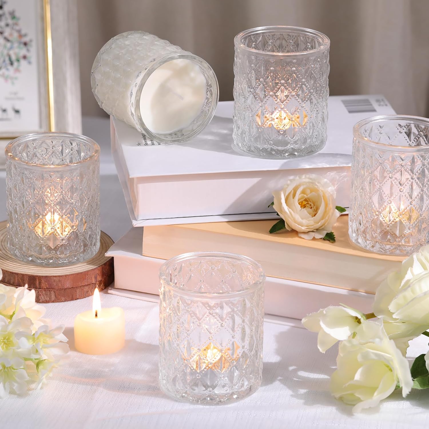 12 Pcs Large Votive Candle Hol - Home Decor For Wedding 리뷰 및 가격