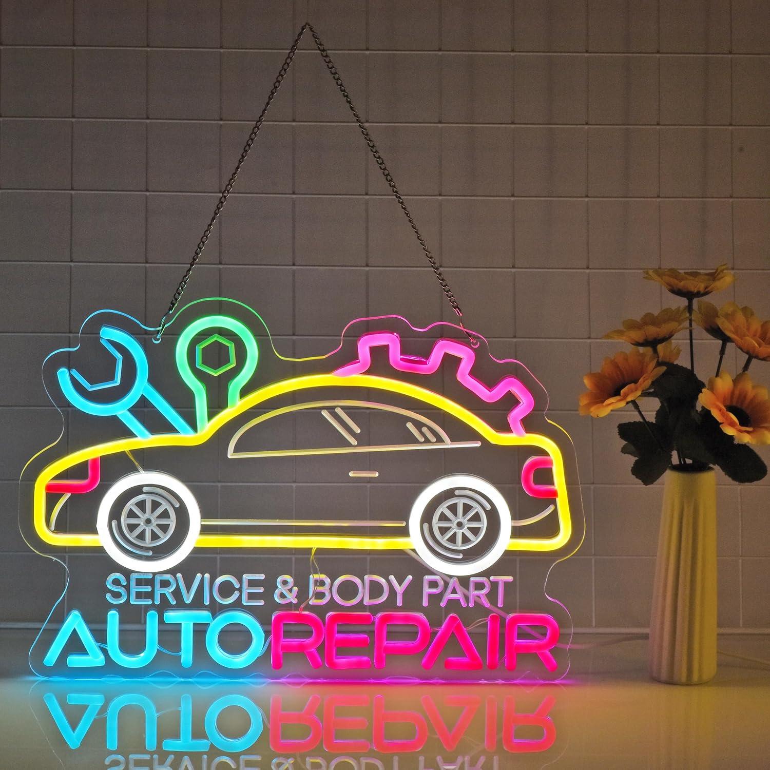 Auto Repair Neon Sign Neon Lig - Home Decor Light 리뷰 및 가격