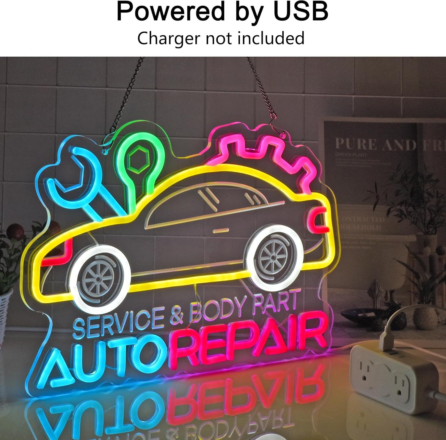 Auto Repair Neon Sign Neon Lig - Home Decor Light 리뷰 및 가격