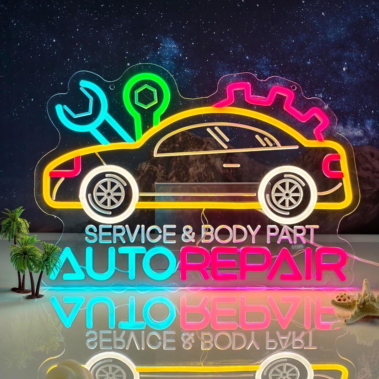 Auto Repair Neon Sign Neon Lig - Home Decor Light 리뷰 및 가격